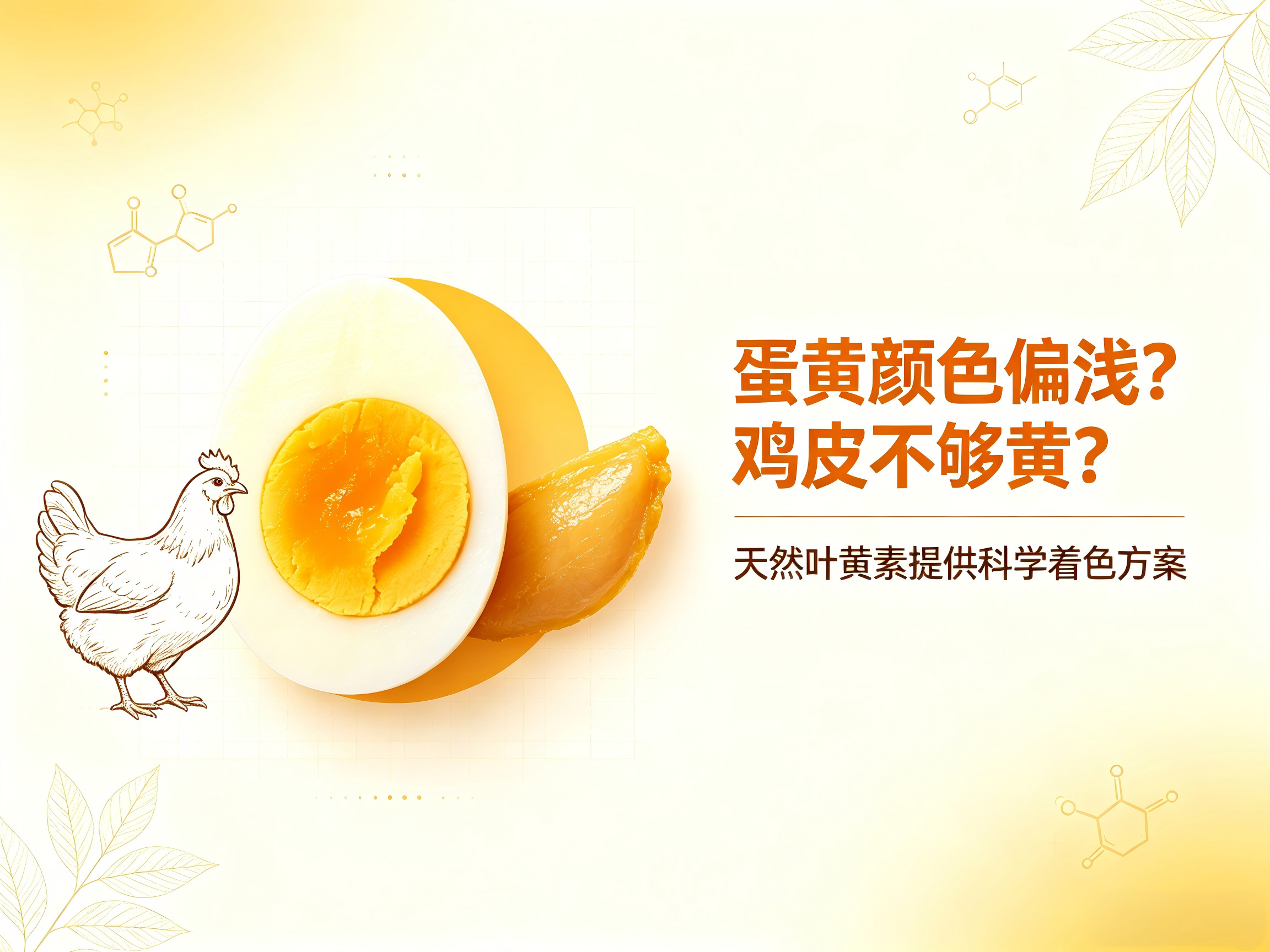 蛋黃顏色偏淺？雞皮不夠黃？天然葉黃素提供科學(xué)著色方案