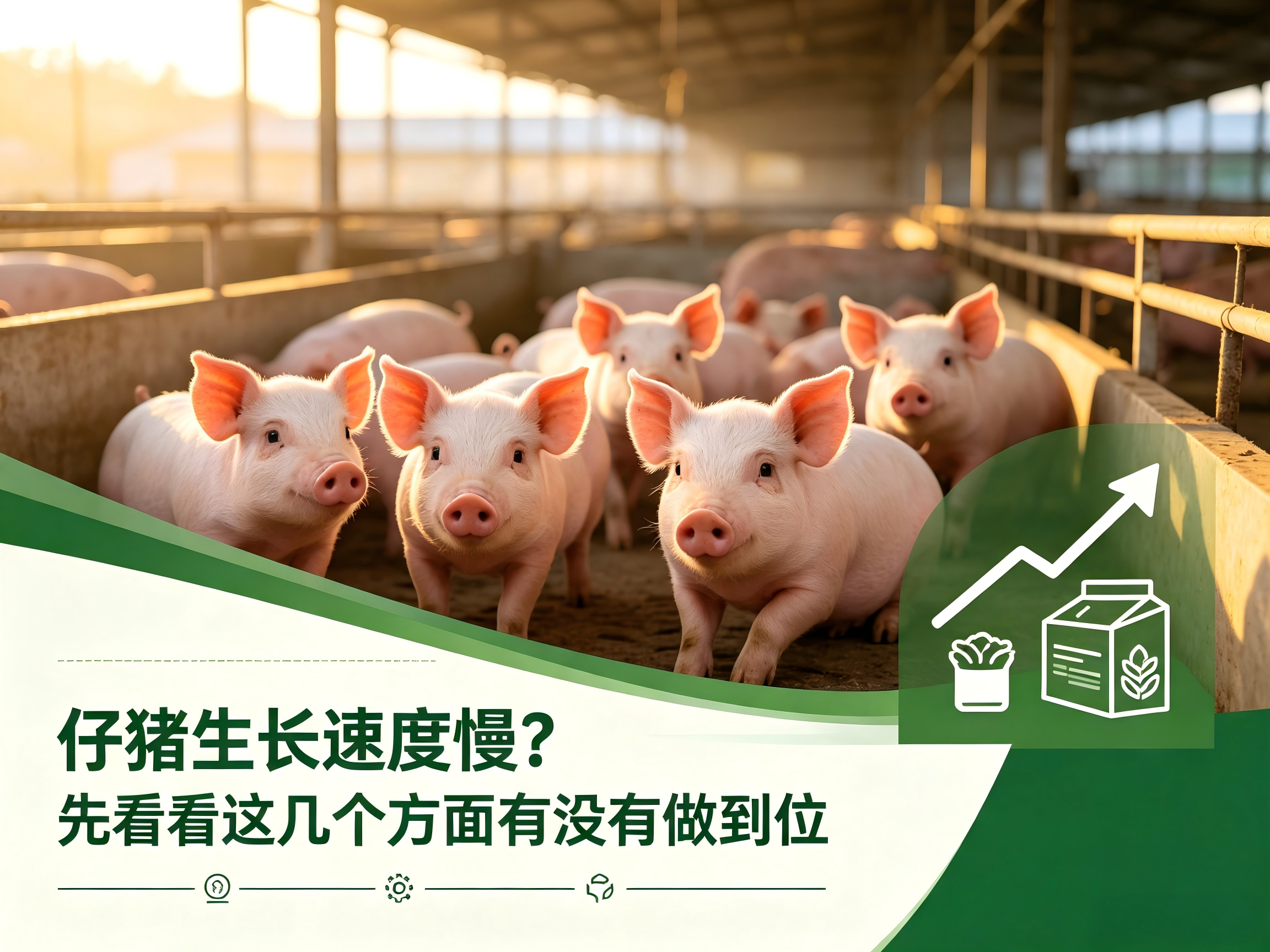 仔豬生長速度慢？先看看這幾個方面有沒有做到位